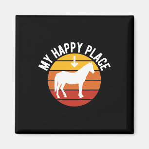 Mein glücklicher Platz Pferd Lover1 Magnet