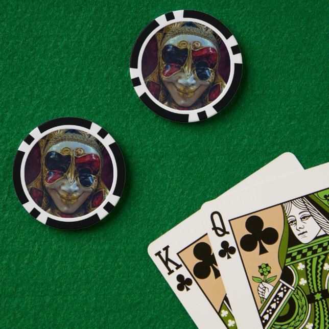 Mein glückliches Gesicht Pokerchips (Pokertisch (doppelt))