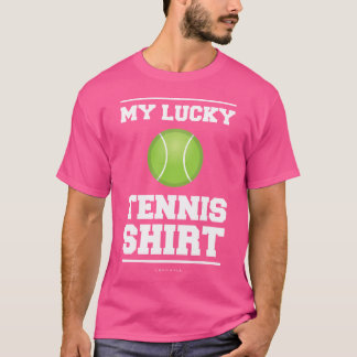 Mein Glückliches Tennis-Shirt. Funny Tennis Shirts
