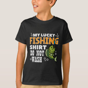 Mein Glücksfischer-Shirt nicht waschen Lustiger Fi T-Shirt