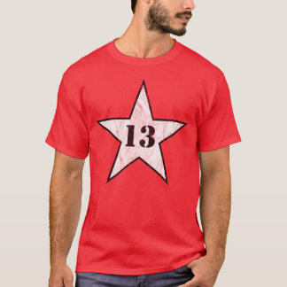 Mein Glücksstern - Nummer 13 - v2 (vint. weiß) T-Shirt