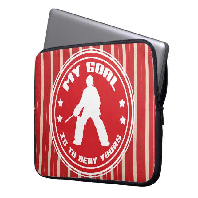 Mein Goal Field Hockey Goalie Laptop Sleeve (Vorderseite Links)
