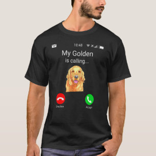 Mein Golden ruft lustiger Golden Retriever Hund T-Shirt