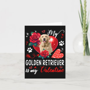 Mein Goldener Retriever ist mein Valentininbesitze Karte