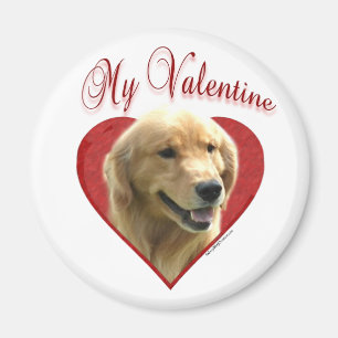 Mein Goldener Retriever Valentine Magnet
