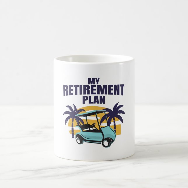 Mein Golf-Rentenplan Kaffeetasse (Mittel)