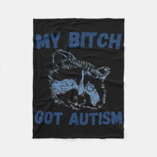 Mein Got Autismus Funny Sprichwort Meme Fleecedecke