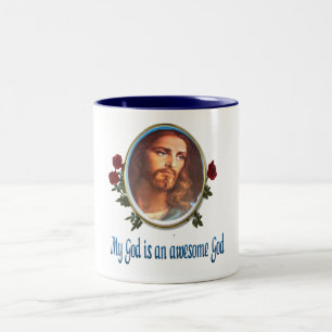 Mein Gott ist ein großartiger Gott Zweifarbige Tasse
