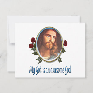 Mein Gott ist ein phantastischer Gott-Bibelverse Mitteilungskarte