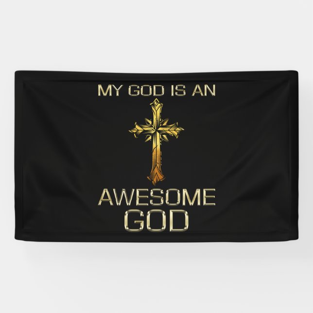 Mein Gott ist ein Phantastischer Gott Christlich R Banner (Horizontal)