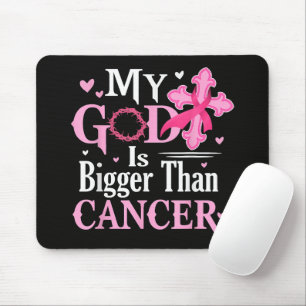Mein Gott ist größer als Brustkrebs Mousepad