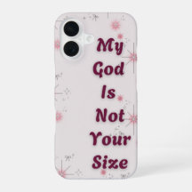"Mein Gott ist nicht deine Größe" IPhone Fall