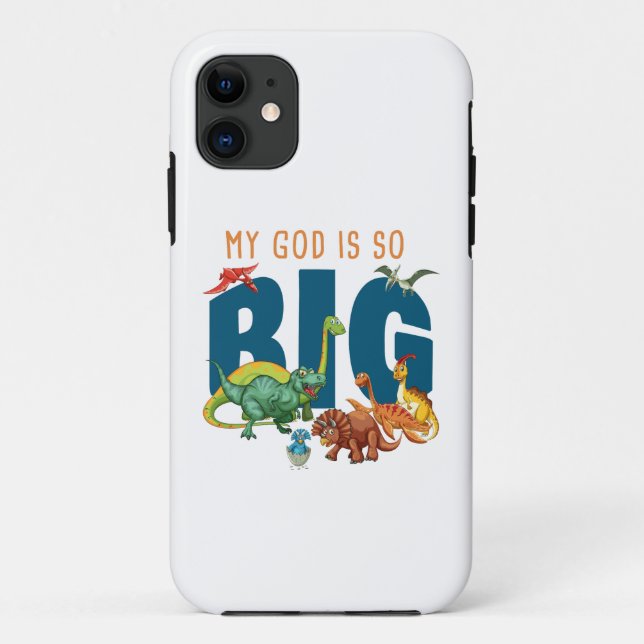 Mein Gott ist so groß - Christlicher Glaube Dinosa Case-Mate iPhone Hülle (Rückseite)