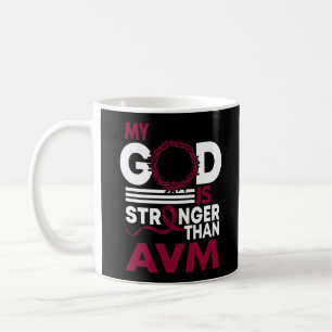 Mein Gott ist stärker als das AVM-Bewusstseinsband Kaffeetasse