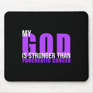 Mein Gott ist stärker als das Bauchspeicheldrüsenk Mousepad