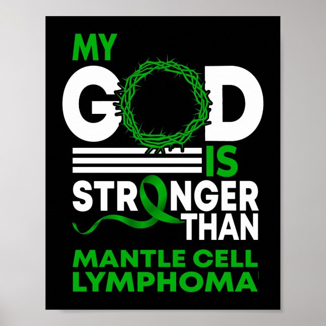 Mein Gott ist stärker als das Mantelzelllymphom Poster (Vorne)