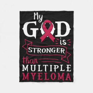 Mein Gott ist stärker als das Multiple Myelom-Bewu Fleecedecke