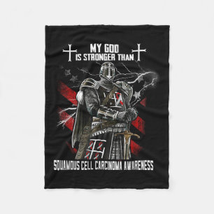 Mein Gott ist stärker als das Plattenepithelkarzin Fleecedecke