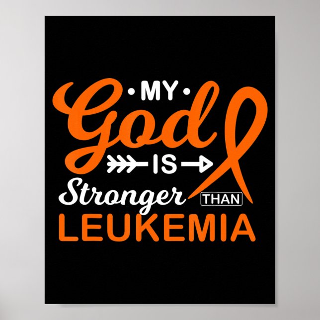 Mein Gott ist stärker als der Leukämiewarner Poster (Vorne)