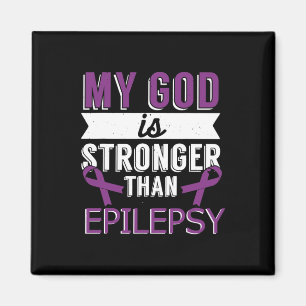 Mein Gott ist stärker als Epilepsie-Bewusstsein Mo Magnet