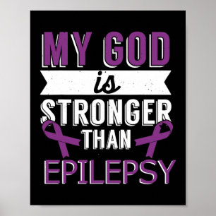 Mein Gott ist stärker als Epilepsie-Bewusstsein Mo Poster