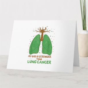 Mein Gott ist stärker als Lungenkrebs Karte