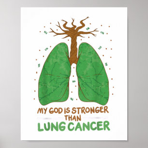 Mein Gott ist stärker als Lungenkrebs Poster