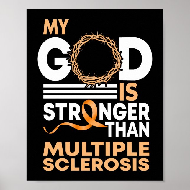 Mein Gott ist stärker als Multiple Sklerose Poster (Vorne)