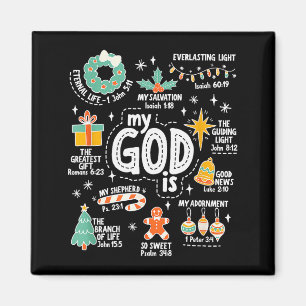 Mein Gott ist Weihnachten Jesus ist der Grund Glau Magnet