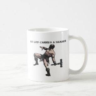 Mein Gott trägt einen Hammer Kaffeetasse
