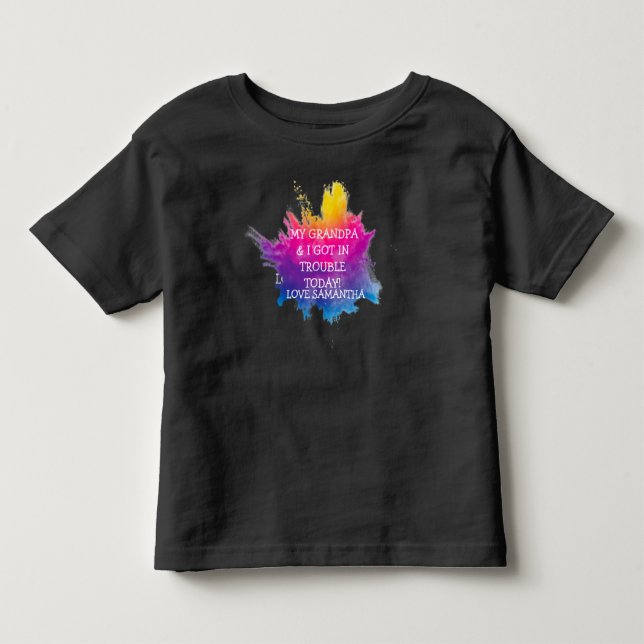 MEIN GRANDPA UND ICH TODDLER T - SHIRT (Vorderseite)
