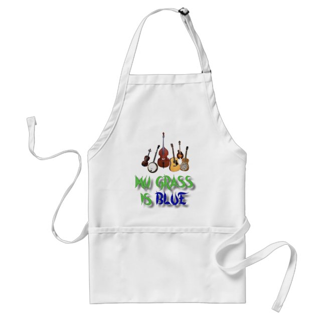 MEIN GRAS IST BLUE-APRON SCHÜRZE (Vorne)