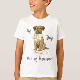 Mein Grenzterrier aß meine Hausaufgaben T-Shirt