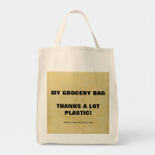 MEIN GROCERY BAG - VIELEN DANK PLASTIK! TRAGETASCHE