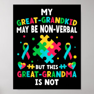 Mein Großenkel Autismus Großautismus Poster