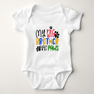 Mein großer Bruder hat Pfoten Baby-Body Baby Strampler