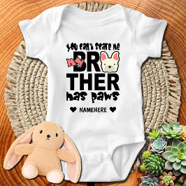 Mein großer Bruder hat Pfoten Baby Strampler