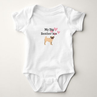 Mein großer Bruder ist Mops Baby T Shirt