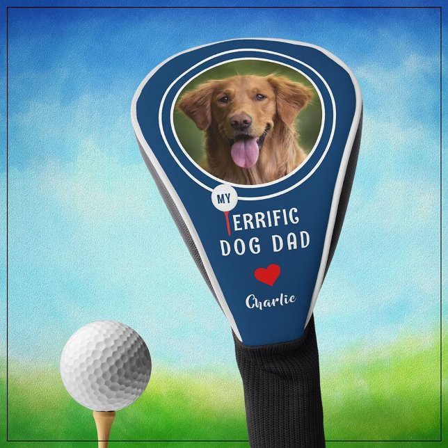 Mein großer Hund Vater Personalisiert Golfer Foto Golf Headcover (Von Creator hochgeladen)