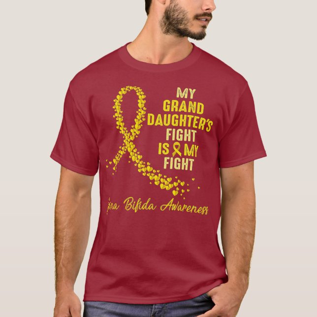 Mein großer Kampf ist mein Kampf Spina Bifida T-Shirt (Vorderseite)