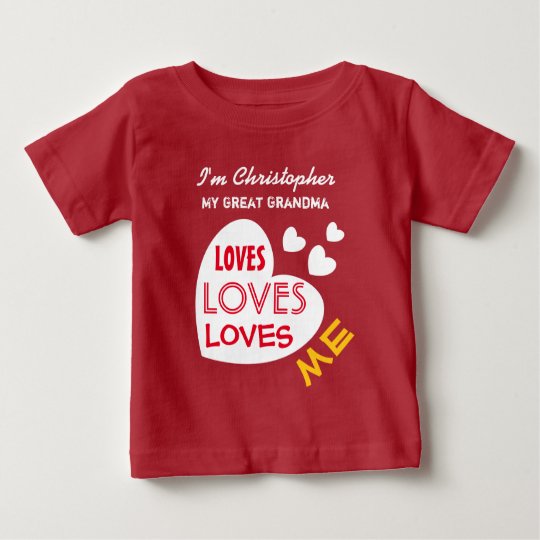 Mein GROSSES - GROSSMUTTER Lieben ich Baby T-shirt