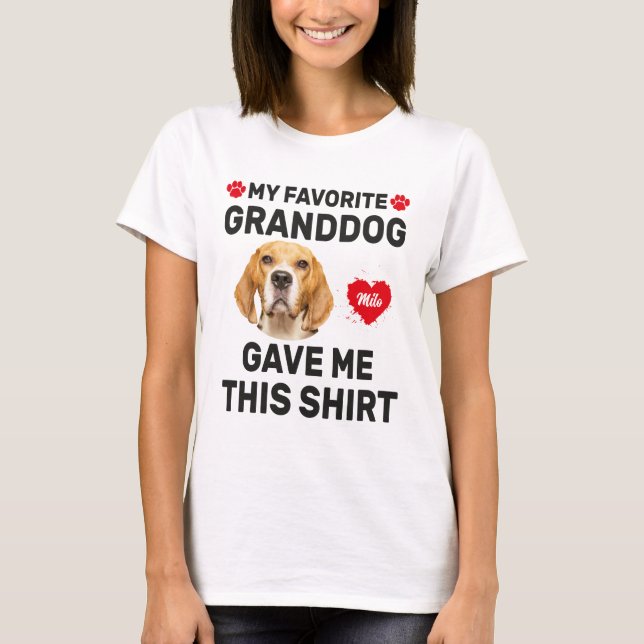 Mein Großhund gab mir dieses Shirt, lustiges Haust T-Shirt (Vorderseite)