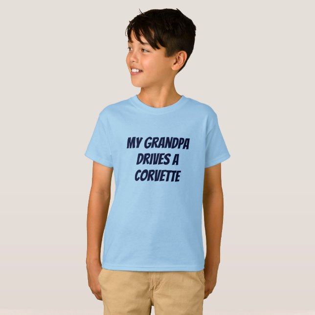 Mein Großvater fährt eine Korvette T-Shirt (Vorne ganz)