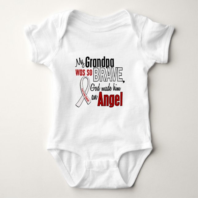 Mein Großvater ist ein Engels-Lungenkrebs Baby Strampler (Vorderseite)