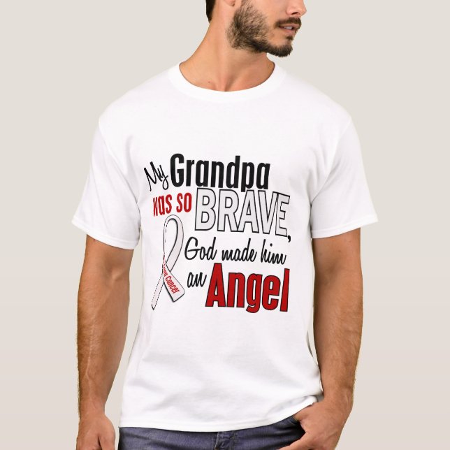 Mein Großvater ist ein Engels-Lungenkrebs T-Shirt (Vorderseite)