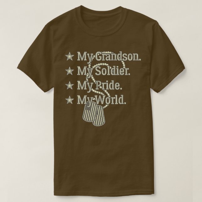 Mein Großvater, mein Soldat Helden Proud, Militärg T-Shirt (Design vorne)
