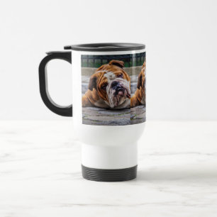 Mein Grumpy Hund ist Sprichwort Bulldog !!! Reisebecher