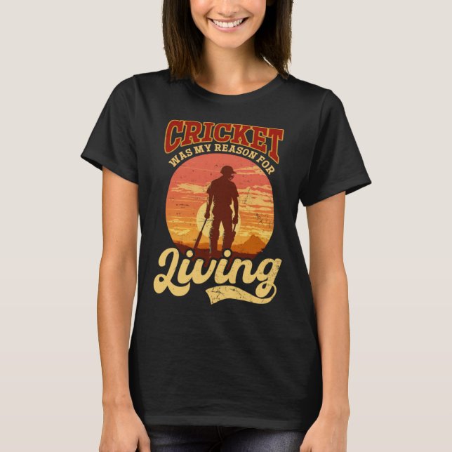 Mein Grund für das Leben des Cricket Players T-Shirt (Vorderseite)