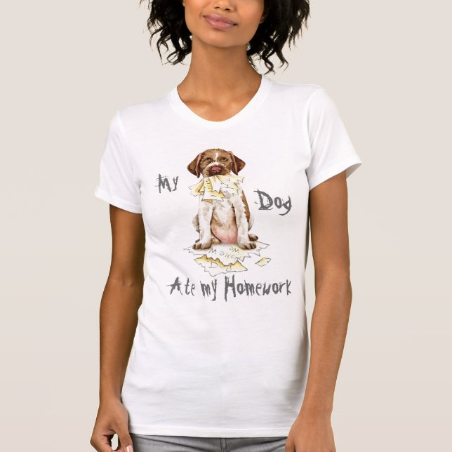 Mein GWP hat meinen Hausaufgaben-T - Shirt aufgegr (Vorderseite)