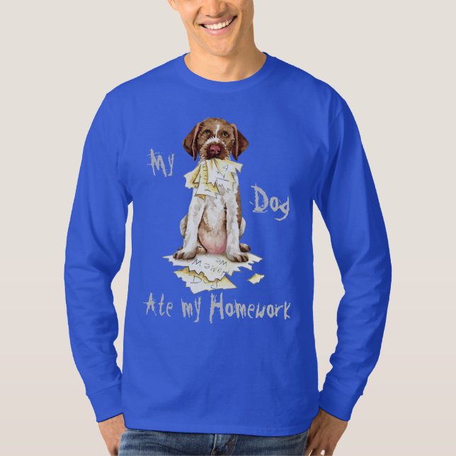 Mein GWP hat meinen Hausaufgaben-T - Shirt aufgegr (Vorderseite)